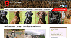 Desktop Screenshot of loveslabradors.net