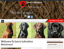 Tablet Screenshot of loveslabradors.net